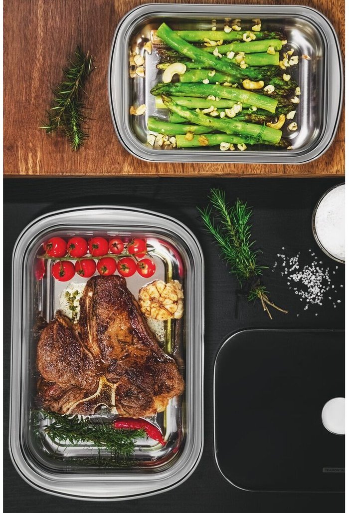 The Range | Tramontina Tramontina 34cm Rectangular Roasting Dish with Glass Lid Tramontina Tramontina 34cm Rectangular Roasting Dish with Glass Lid