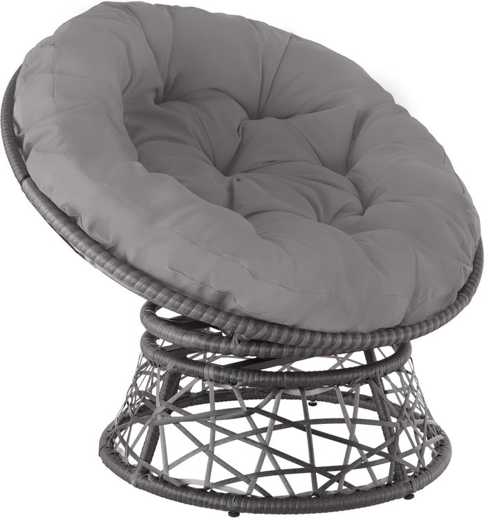 The Range | TECTAKE Tectake Gargano Rattan Chair - Grey TECTAKE Tectake Gargano Rattan Chair - Grey