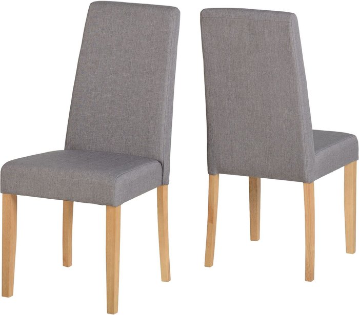 The Range | Seconique Rimini Chairs Pair - Grey Fabric Seconique Rimini Chairs Pair - Grey Fabric
