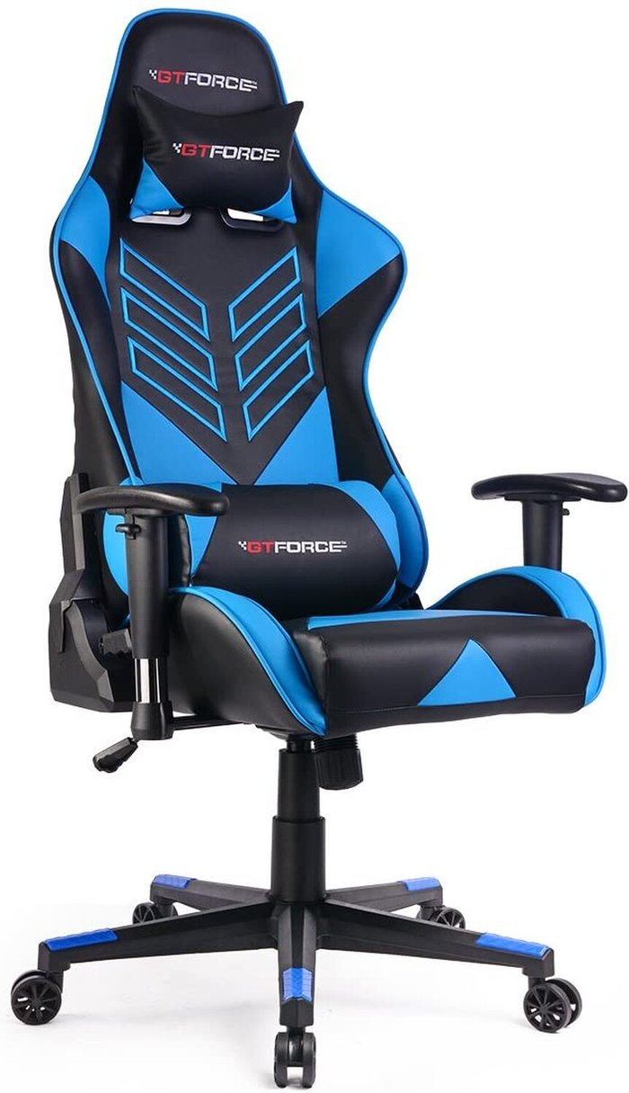 The Range | GTFORCE GTFORCE Pro ST Reclining Sports Racing Gaming Chair - Blue GTFORCE GTFORCE Pro ST Reclining Sports Racing Gaming Chair - Blue