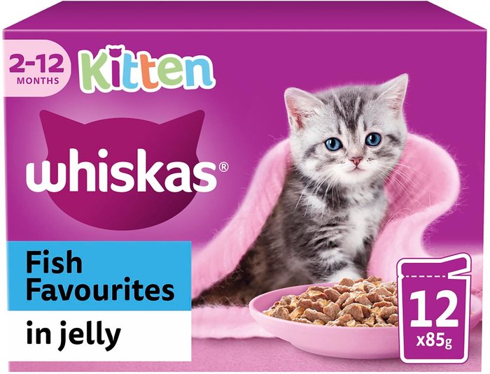 The Range | Whiskas Whiskas Kitten Pouches in Jelly - Fish Favourites Whiskas Whiskas Kitten Pouches in Jelly - Fish Favourites