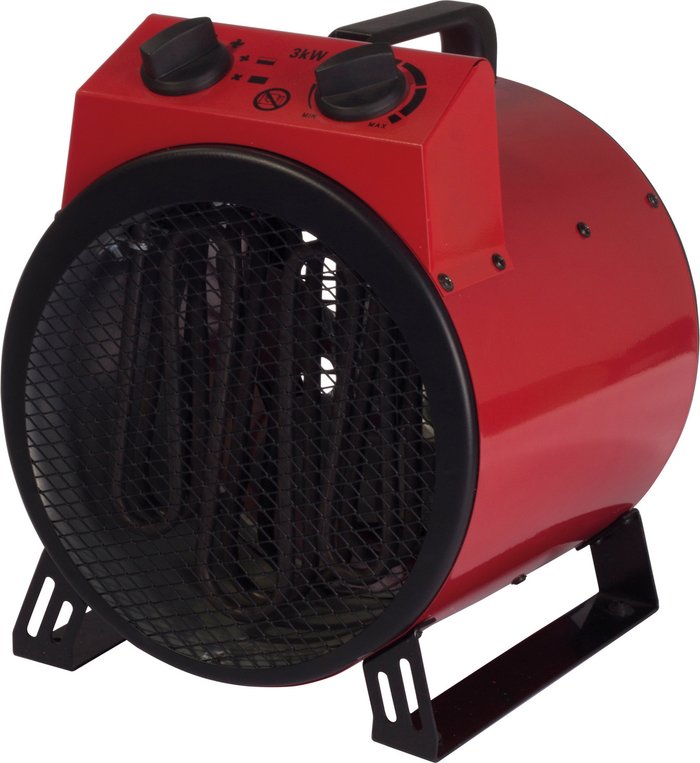 The Range | Igenix Igenix 3kW Drum Fan Heater - Red Igenix Igenix 3kW Drum Fan Heater - Red