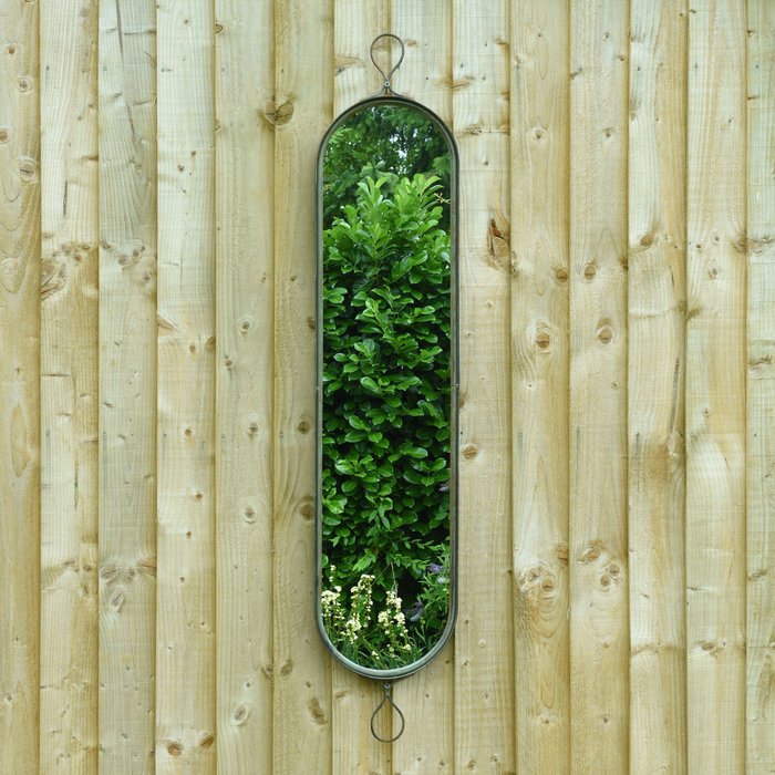 The Range | MirrorOutlet MirrorOutlet Harrogate Metal Oval Shaped With Hoops Decorative Garden Mirror 155cm x 31cm MirrorOutlet MirrorOutlet Harrogate Metal Oval Shaped With Hoops Decorative Garden Mirror 155cm x 31cm