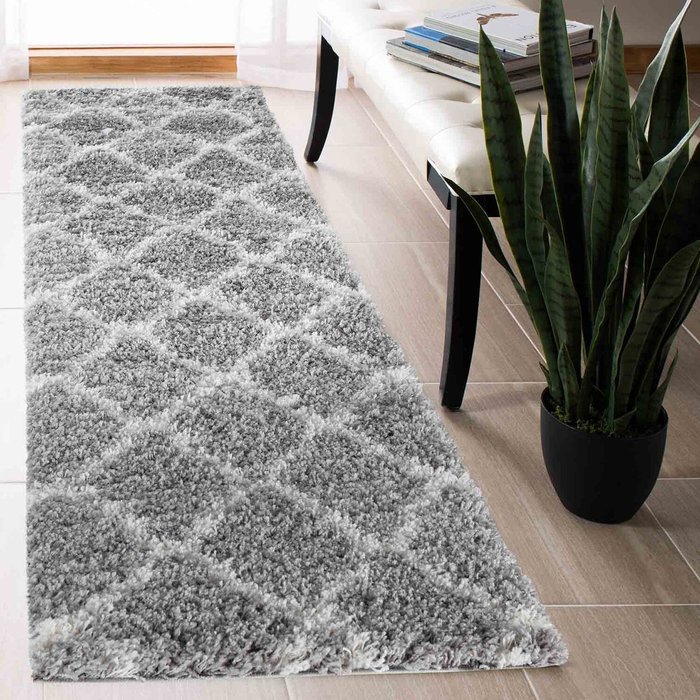 The Range | Serdim Rugs Serdim Rugs Moroccan Bold Trellis Rugs 60 X 220Cm Grey Serdim Rugs Serdim Rugs Moroccan Bold Trellis Rugs 60 X 220Cm Grey