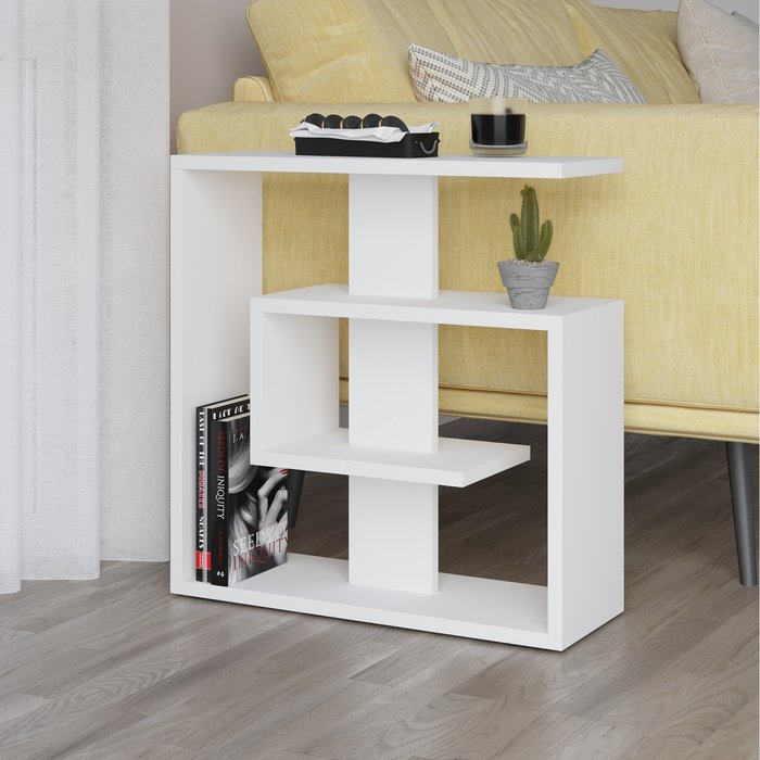 The Range | Decortie Saly Modern Side Table - White Decortie Saly Modern Side Table - White