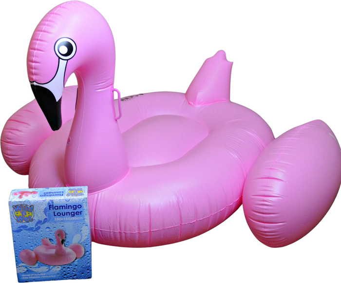 The Range | Samuel Alexander Flamingo Lounger PVC Handles Pool Swimming Kid's Inflatable - Pink Samuel Alexander Flamingo Lounger PVC Handles Pool Swimming Kid's Inflatable - Pink