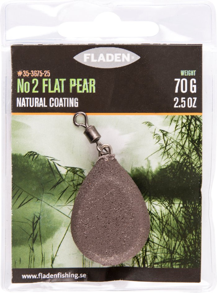 The Range | Fladen Fishing Fladen Flat Pear Weight - Natural Coating / 2.5oz Fladen Fishing Fladen Flat Pear Weight - Natural Coating / 2.5oz