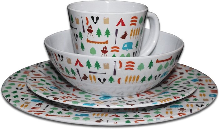 The Range | Olpro Olpro Berrow Hill Melamine Set - White / 16 Olpro Olpro Berrow Hill Melamine Set - White / 16