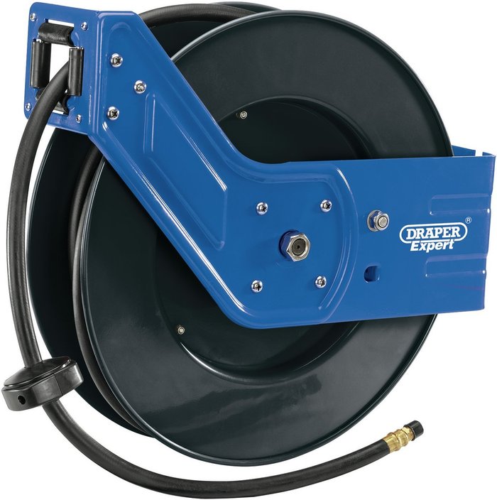The Range | Draper Draper Retractable Air Line Hose Reel 15m Draper Draper Retractable Air Line Hose Reel 15m