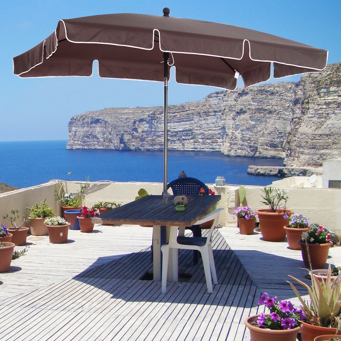 The Range | Outsunny Sun Umbrella Parasol - Brown Outsunny Sun Umbrella Parasol - Brown