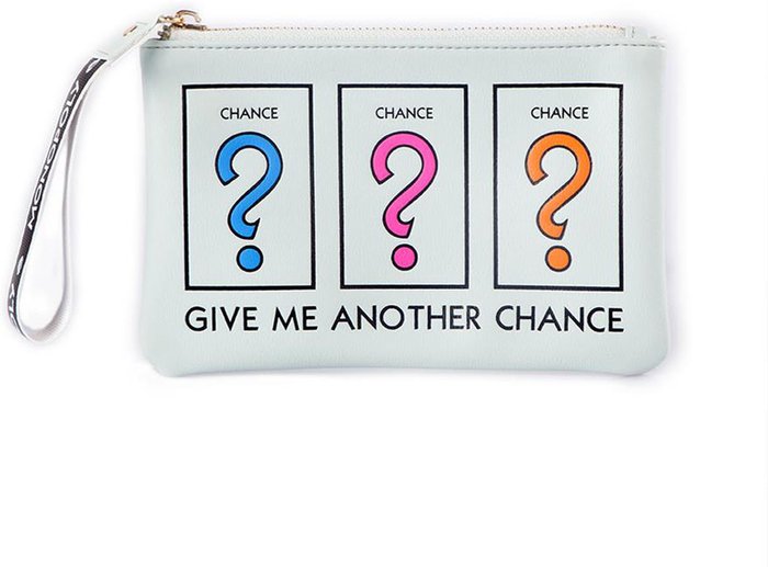 The Range | Hasbro HASBRO Monopoly Chance Zipped Coin Purse with Wrist Strap - Green Hasbro HASBRO Monopoly Chance Zipped Coin Purse with Wrist Strap - Green