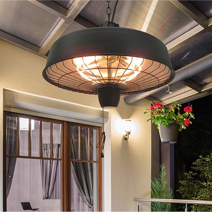 The Range | Outsunny Outsunny Adjustable Infrared Halogen & Ceiling Mounted Light Heater W/ 1000/2500W Power - Black Outsunny Outsunny Adjustable Infrared Halogen & Ceiling Mounted Light Heater W/ 1000/2500W Power - Black