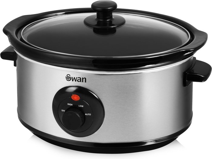 The Range | Swan Swan SF17020N Stainless Steel 3.5L Slow Cooker - Silver Swan Swan SF17020N Stainless Steel 3.5L Slow Cooker - Silver