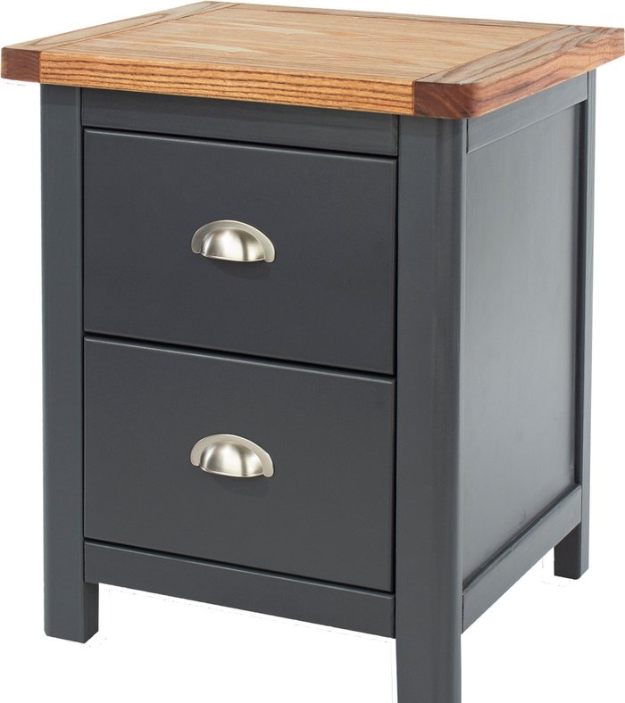 The Range | Core Products Ltd Dunkeld 2 drawer bedside cabinet - Midnight blue Core Products Ltd Dunkeld 2 drawer bedside cabinet - Midnight blue