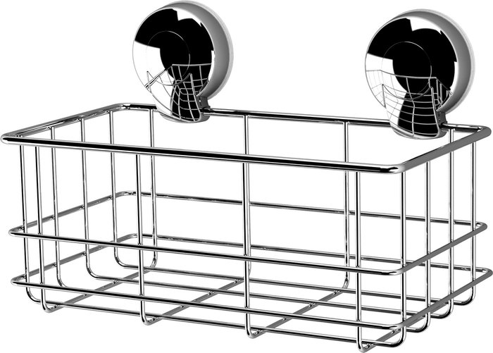 The Range | Showerdrape Suctionloc Chrome Bottle Basket - Chrome Showerdrape Suctionloc Chrome Bottle Basket - Chrome