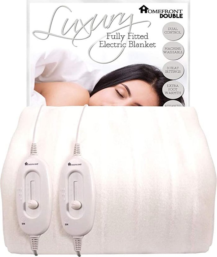 The Range | Homefront Electric Blanket Heated Mattress Cover with Elasticated Skirt - White / King Homefront Electric Blanket Heated Mattress Cover with Elasticated Skirt - White / King