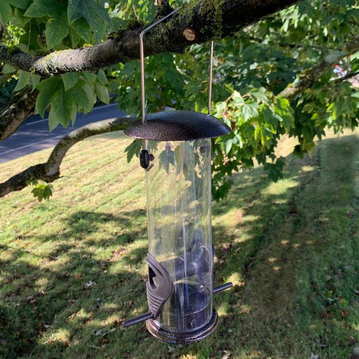 The Range | Selections Hanging Bird Seed Feeder Range - Brown Selections Hanging Bird Seed Feeder Range - Brown