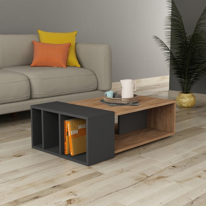 The Range | Decortie Anita Modern Coffee Table Multipurpose - Oak Decortie Anita Modern Coffee Table Multipurpose - Oak