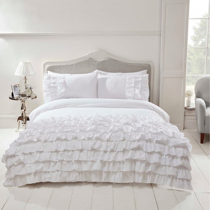 The Range | Rapport Home Flamenco Duvet Set - White / King Rapport Home Flamenco Duvet Set - White / King