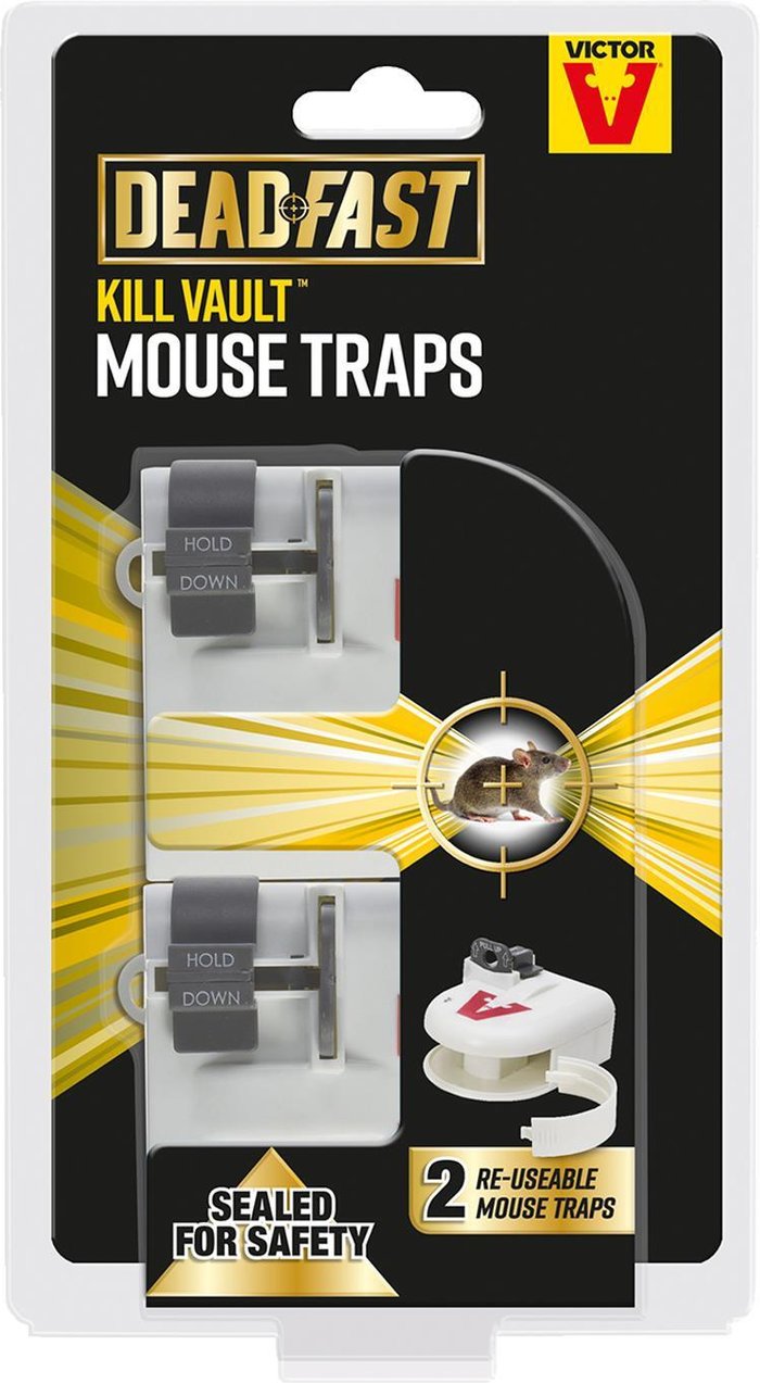 The Range | Deadfast Kill Vault Mouse Trap Reusable Rodent Control Twin 2Pack Deadfast Kill Vault Mouse Trap Reusable Rodent Control Twin 2Pack