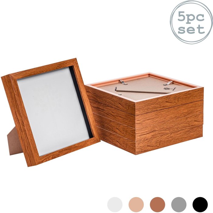 The Range | Nicola Spring 3D Box Photo Frames - 8 x 8 Nicola Spring 3D Box Photo Frames - 8 x 8