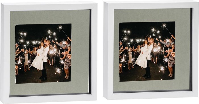 The Range | Nicola Spring 3D Box Photo Frame - 10 x 10 Nicola Spring 3D Box Photo Frame - 10 x 10