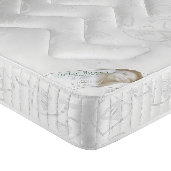 The Range | Julian Bowen Deluxe Semi-Orthopaedic Mattress - White / Single Julian Bowen Deluxe Semi-Orthopaedic Mattress - White / Single