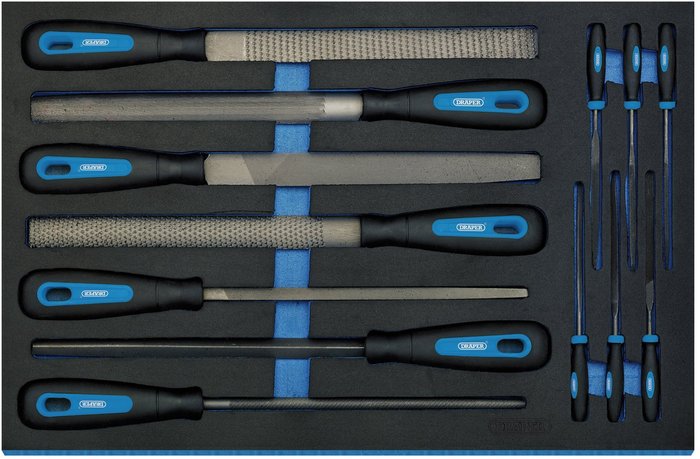The Range | Draper Draper Hand File Set In 3/4 Drawer EVA Insert Tray (13 Piece) Draper Draper Hand File Set In 3/4 Drawer EVA Insert Tray (13 Piece)