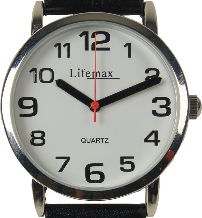 The Range | Lifemax Clear Time Watch with Leather Strap - Black / Ladies Lifemax Clear Time Watch with Leather Strap - Black / Ladies