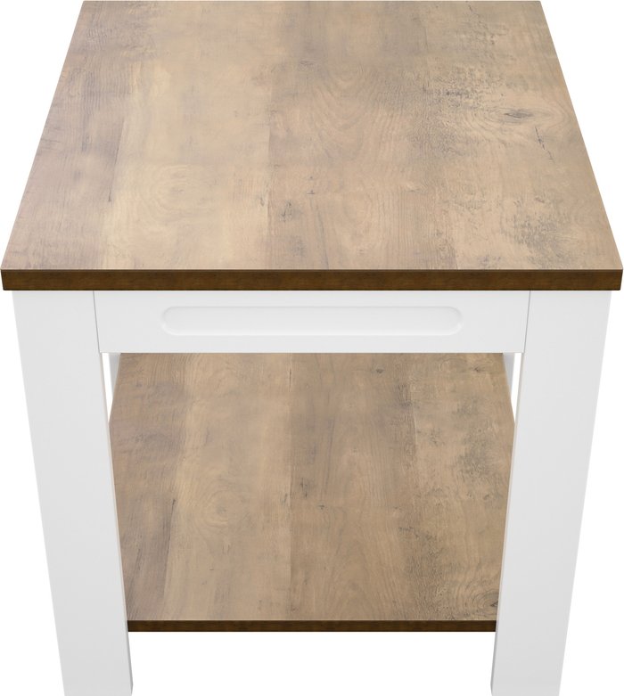 The Range | AVF AVF Whitesands FT50WSSW Side Table - Wood & White AVF AVF Whitesands FT50WSSW Side Table - Wood & White