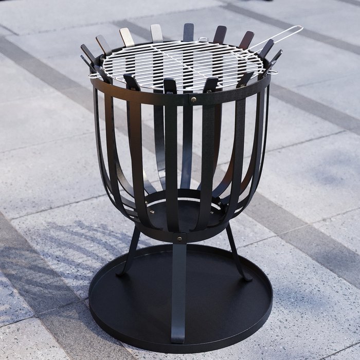 The Range | Steel Brazier - Black, Square - Black Steel Brazier - Black, Square - Black
