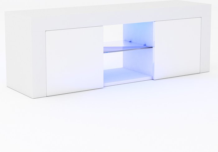The Range | Eclipse 2 Door LED TV Unit - White Eclipse 2 Door LED TV Unit - White