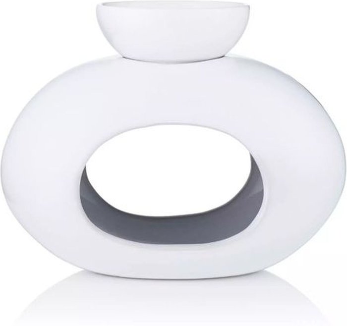 The Range | Kingsbury Gifts Ava May Oval Burner - White Kingsbury Gifts Ava May Oval Burner - White