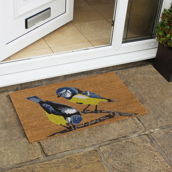 The Range | JVL JVL Eco-friendly Latex Backed Coir Door Mat, Birds JVL JVL Eco-friendly Latex Backed Coir Door Mat, Birds
