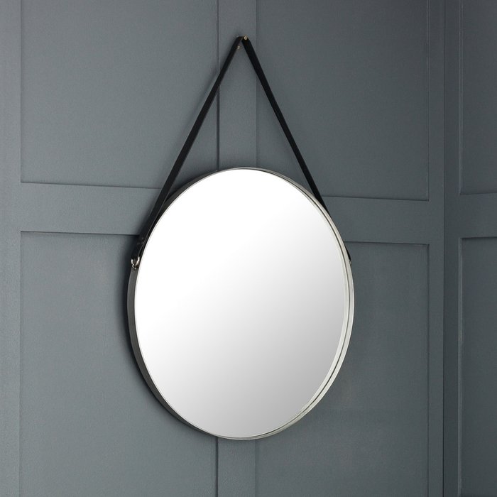 The Range | Julian Bowen Opera Round Pewter Mirror - Pewter Julian Bowen Opera Round Pewter Mirror - Pewter