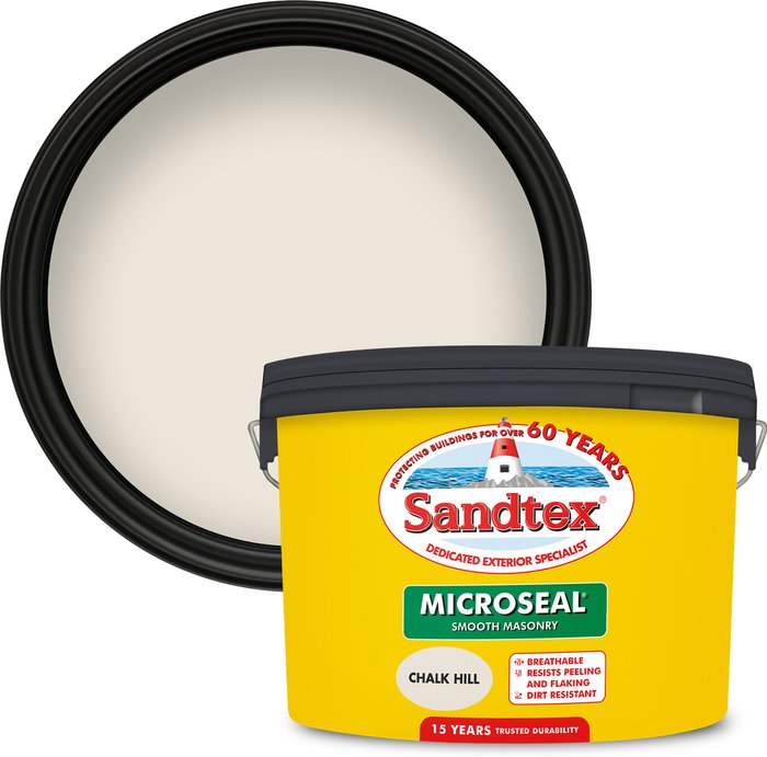 The Range | Sandtex Sandtex Smooth Masonry Paint - Chalk Hill / 10l Sandtex Sandtex Smooth Masonry Paint - Chalk Hill / 10l