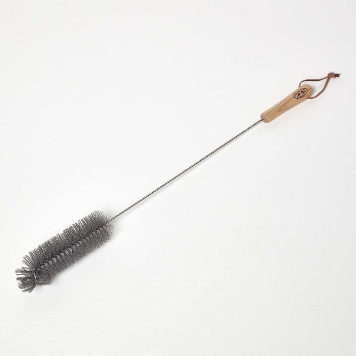 The Range | Homescapes Silo Bottle Cleaning Brush - Beige and Black - Black Homescapes Silo Bottle Cleaning Brush - Beige and Black - Black