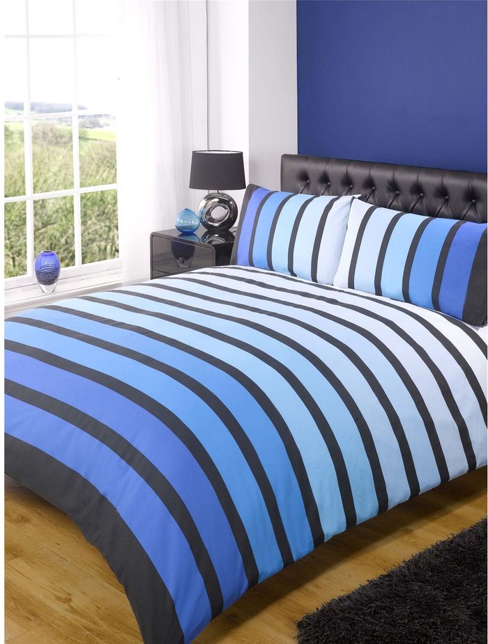 The Range | Rapport Home Furnishings Rapport Home Furnishings King Soho Stripe Duvet Set Blue Rapport Home Furnishings Rapport Home Furnishings King Soho Stripe Duvet Set Blue