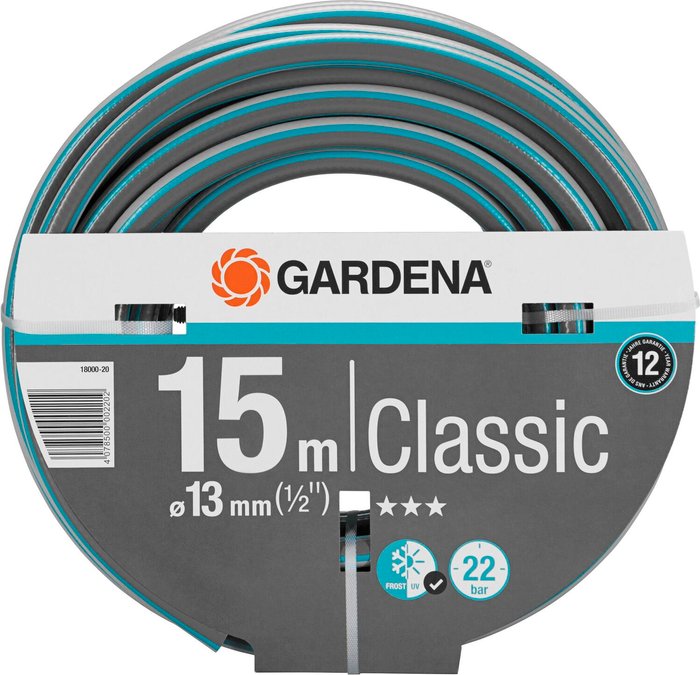 The Range | Gardena 13mm Classic Hose - 15m - Blue Gardena 13mm Classic Hose - 15m - Blue