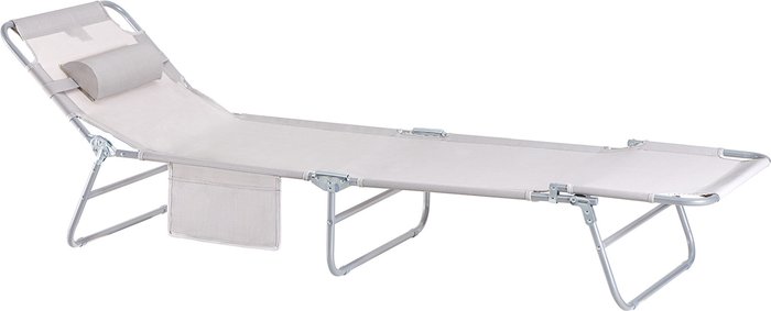 The Range | SoBuy Reclining Adjustable Sunlounger - Beige SoBuy Reclining Adjustable Sunlounger - Beige