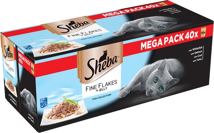 The Range | Sheba Pack of Sheba Fine Flakes Selection Pouches - 40 Sheba Pack of Sheba Fine Flakes Selection Pouches - 40