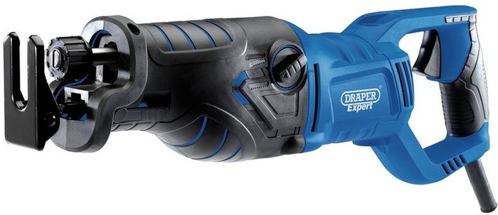 The Range | Draper Draper 1400W Orbital Action Recip Saw - Blue, Black Draper Draper 1400W Orbital Action Recip Saw - Blue, Black