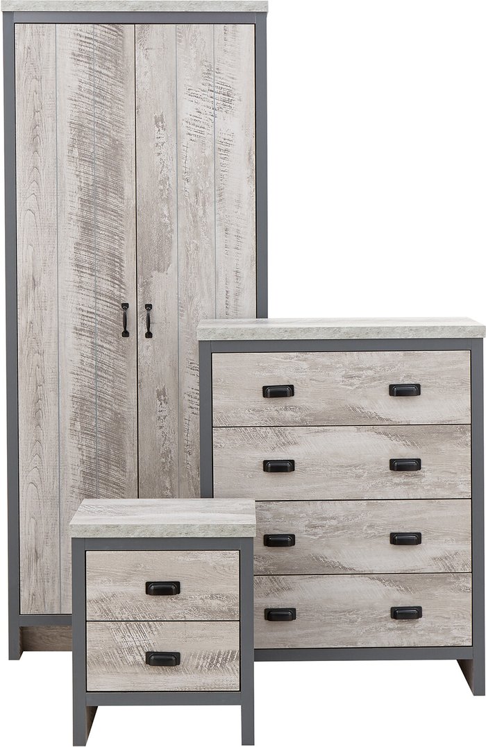 The Range | GFW Boston 3 Piece Bedroom Set Grey GFW Boston 3 Piece Bedroom Set Grey