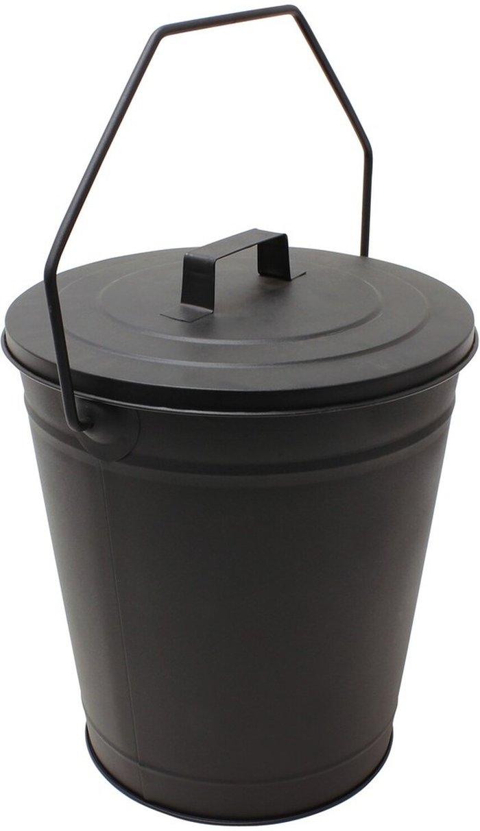 The Range | JVL JVL Charnwood Fireside Log Holder With Handle & Lid JVL JVL Charnwood Fireside Log Holder With Handle & Lid