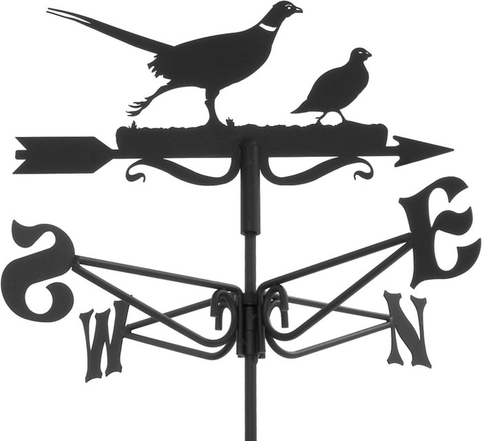 The Range | Espira Pheasant and Partridge Mini Weathervane - Black Espira Pheasant and Partridge Mini Weathervane - Black