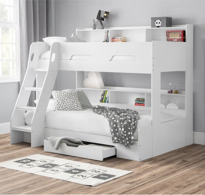 The Range | Julian Bowen Orion Triple Sleeper Bunk - White Julian Bowen Orion Triple Sleeper Bunk - White