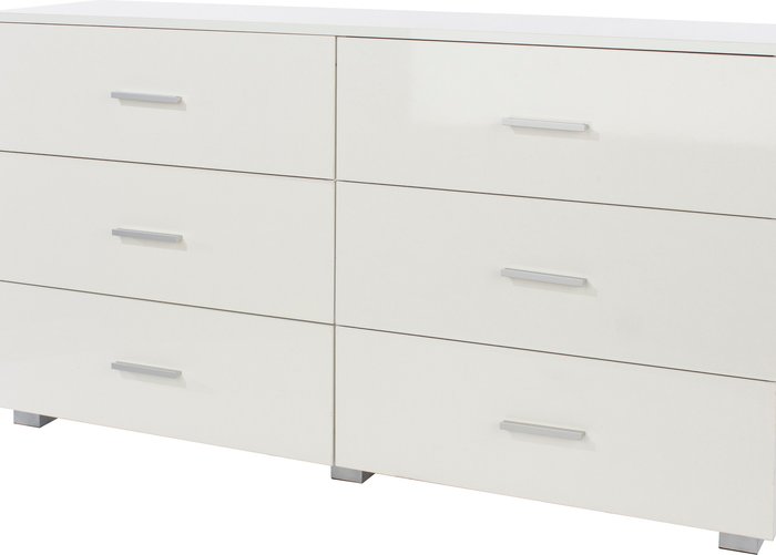 The Range | Core Products Ltd Lido 3 plus 3 wide chest - White Core Products Ltd Lido 3 plus 3 wide chest - White