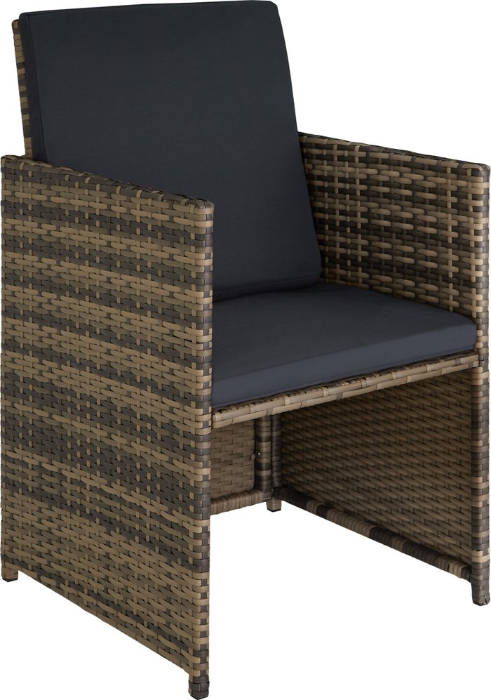 The Range | TECTAKE Tectake Bilbao Rattan Garden Furniture Set With Protective Cover - Brown/Black TECTAKE Tectake Bilbao Rattan Garden Furniture Set With Protective Cover - Brown/Black