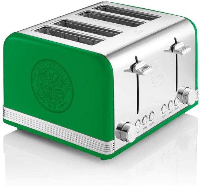 The Range | Swan 4 Slice Celtic Toaster - Celtic Green Swan 4 Slice Celtic Toaster - Celtic Green