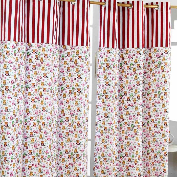 The Range | Homescapes Owls Printed Ready Made Eyelet Curtain Pair - Orange Homescapes Owls Printed Ready Made Eyelet Curtain Pair - Orange